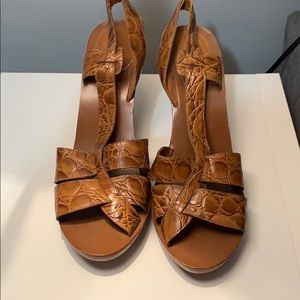 Michael Kors Alligator block heel